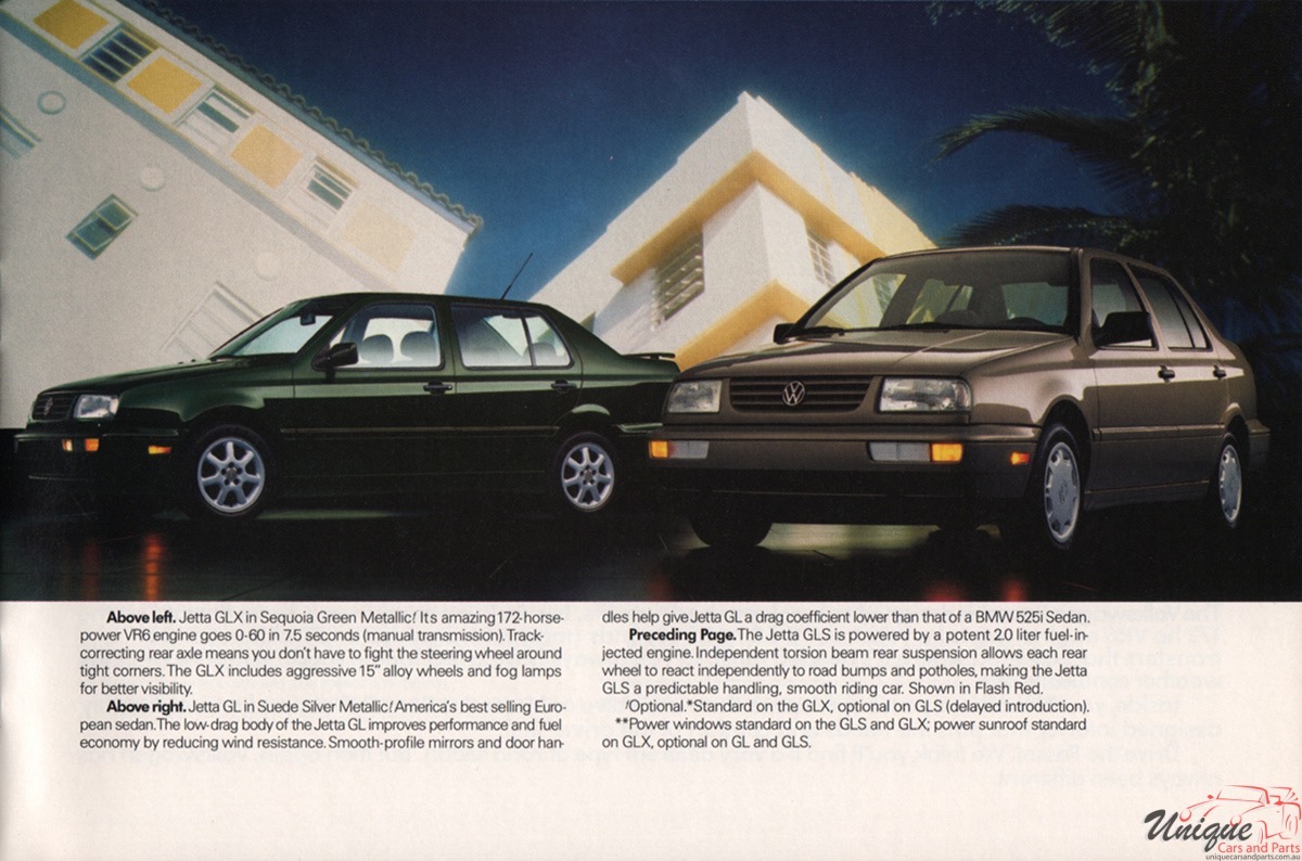 1995 VW Lineup Brochure Page 11